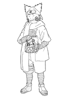 coloriage naruto choji